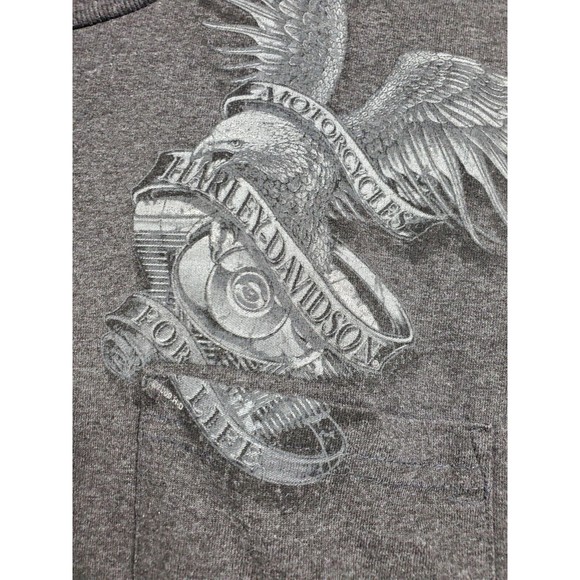 Harley Davidson Classic Grey Montana MISSOULA, MT USA Mens Size XL T-Shirt Tee - Picture 4 of 15